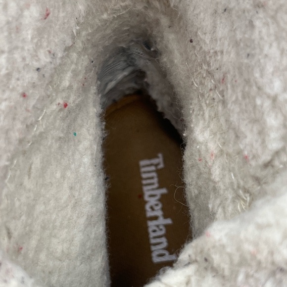 Timberland Teddy Fleece Fold Down Wheat Nubuck Leather Boots Size 9.5 Women's - Picture 13 of 14